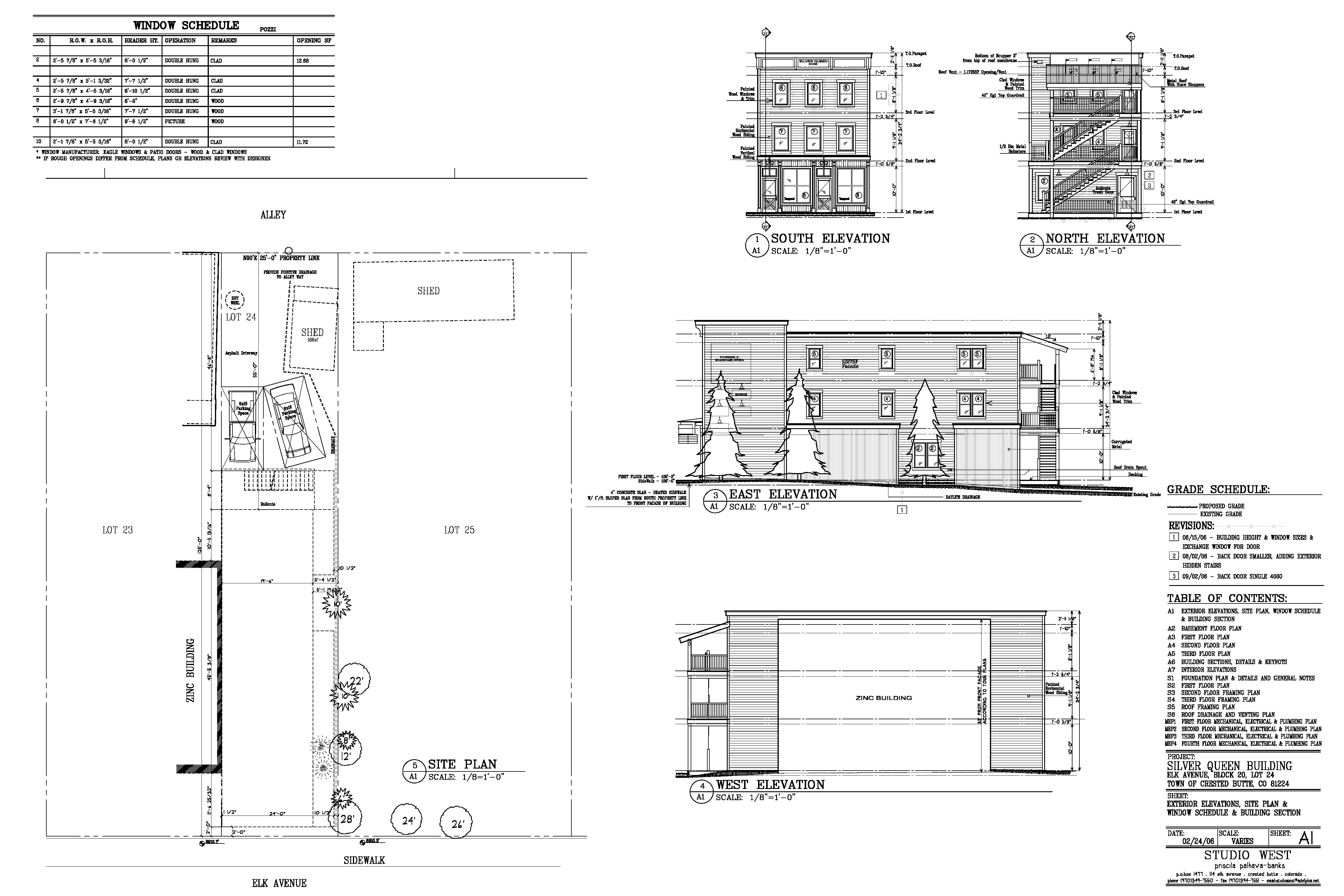 construction drawings, Studio West